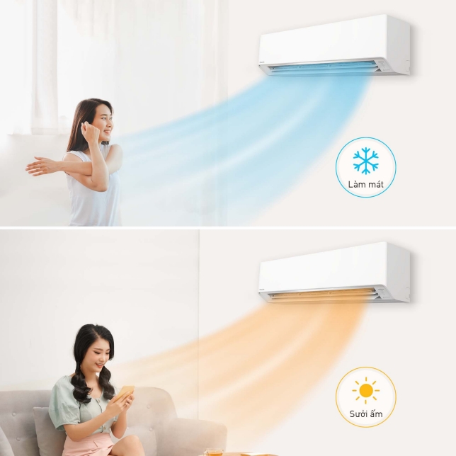 Điều hòa Panasonic CU/CS-YZ9AKH-8, 2 chiều inverter 9000BTU